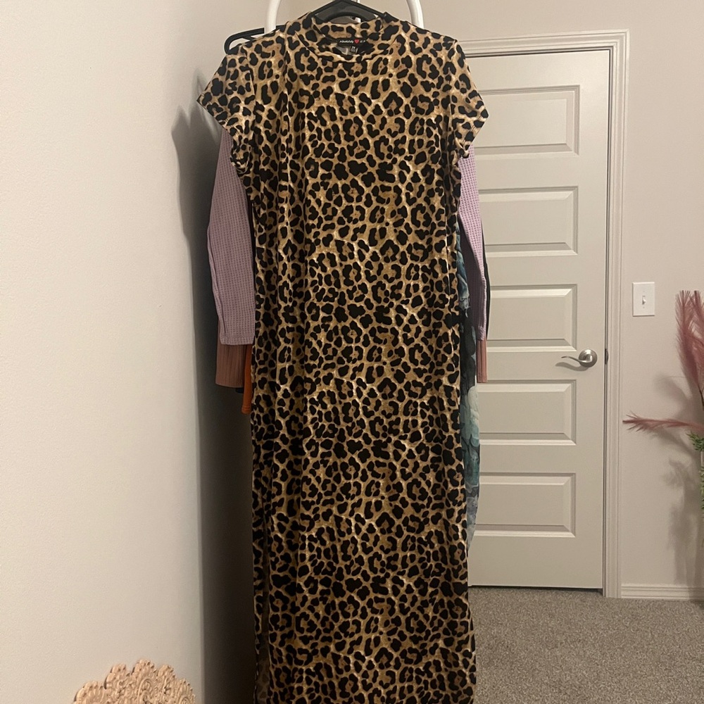 Leopard Print Maxi Dress